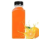 Monozoz Wiederverwendbare Trinkflasche, wiederverwendbare Saft-Trinkflasche, quadratisch, für Camping, Picknick, Ausflug, auslaufsicher, für Sojamilch, Soda, Wassermelonensaft