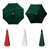 Wasserdichter Polyester-Regenschirm-Ersatzdach, einfach zu installieren, Schattenabdeckung für Terrasse, Pool und Garten, robuster Sonnenschutz für den Außenbereich