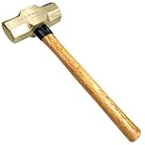 WEDO Vorschlaghammer,Nicht funkelnd Fäustel mit Holzstiel,Kopf 1000g,Aluminium Bronze Abbruchhammer,korrosionsbeständig,Länge 320mm,BAM- und FM-Zertifikat,Einsatz bei Präzisionsabbrucharbeiten