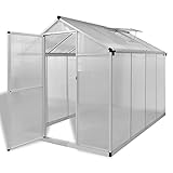 Winterzelt für Pflanzen Frostschutz,Gewächshaus mit Fundament Verstärkt Aluminium 4,6 m²,Gartengewächshaus für Blumen & Pflanzen