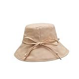 FRCOLOR Eleganter Sonnenschutz Hut Für Damen Krempe Für Strand Garten Outdoor Aktivitäten Khaki Stilvoller UV Für Reisen Freizeit