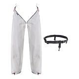 LeeQinersw Rucksackwandern Wanderhosen Outdoor Regenhosen Split Leg Cover Wraps Hosen für Trekking, mit Gürtel