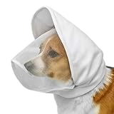 Kapuze für Hundekopf | Leichter verstellbarer Schutz, Gesichtsschutz und Mundschutz für Welpen | für kleine und mittelgroße Rassen, Welpen, Reisen, Outdoor, Camping