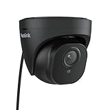 Reolink 5MP PoE Überwachungskamera Aussen mit Personen-/Autoerkennung, Smarte IP Kamera Outdoor mit Zeitraffer, IR Nachtsicht, Audio, Wasserfest, microSD Kartensteckplatz, RLC-520A Schwarz