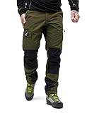 RevolutionRace Herren Nordwand Pants, Hose zum Wandern und für viele Outdoor-Aktivitäten, Dark Olive, M