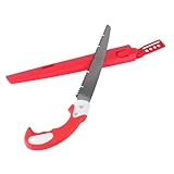 Happyyami 1 Stück Astsäge gartenarbeit gartenvliese werkzeug holzbearbeitung Astschere gartenwerkzeug Schnittsägen Hochentaster Besäumsäge Zweig Holzsäge Handwerkzeug legierter Stahl Orange