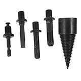 VICASKY 5Stücke Holzspalter Brennholzbohrer Für Holzbohrer Metallspalter Holzspaltbohrer Für Bohrmaschine Für Effektives Holzspalten