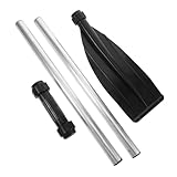 HANABASS 1 Satz Aluminiumlegierung Kajakpaddel Leichte Bootspaddel für Aufblasbare Boote Abnehmbare Paddel für Tubing Stand Up Paddling und Angeln
