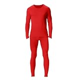 Thermounterwäsche Herren Set Unterwäsche Innenfleece Thermo Unterwäsche Thermooberteil Thermohose Base Layer Top, Funktionsunterwäsche Atmungsaktiv Skiunterwäsche für Männer