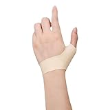 2 Stück-Daumensattelgelenk Bandage – Elastische Daumenbandage für Damen & Herren, Kompressionshandschuhe Damen, Weiches Gewebe, Schutz & Stabilisierung, (M, Hautfarbe)