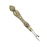 Uikdjgu Vintage-Fadenschneider, Nahttrenner, Unpicker, Kreuzstich-Nähgriff, Nadelarbeit, Fadenentferner, Gold, Einfache Installation, Einfach zu Bedienen