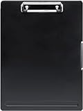 A4-Klemmbrett-Aufbewahrungsbox, tragbare Kunststoff-Klemmbretter, wasserdicht, Aktenordner für Schule, Nutzung, Industrie, Bürobedarf, Schwarz