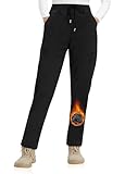 ATLASLAVA Skihose Damen Fleece Gefüttert Wasserdicht Softshellhose Wanderhose Winterhose Outdoor Hosen Winter