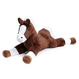BEJOY Plüschtiere Pferd, großes Teddy Plüschtier, kuscheliges Stofftier Pony für Kinder Freundin Geschenk Geburtstag Weihnachten, 80cm
