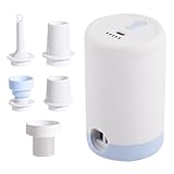 Elektrische Luftpumpe - Mini Vakuumpumpe | Luftpumpe | Vakuum-Beutelabsauger für Pool/Ringluftmatratze Camping und Reisen Aufblaspumpen für Reisen, Fahrrad, Basketball, Fußball