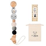 Handgemachte Kaninchen Design Schnullerkette - Geschenk für Babyparty, Geburtstag Weihnachten