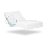 Geriafy - Orthopädische viskoelastische Matratze | 20 cm Dicke | Frisches und weiches Gewebe | Geeignet für verstellbare und Normale Betten (90x200), Weiß