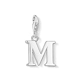 Thomas Sabo Damen Charm-Anhänger M Buchstabe Charm Club 925 Sterling Silber 0187-001-12