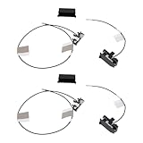 Micro Traders WLAN-Antennenkabel mit Abdeckung, Ersatzteil 814176-001 814176-002, kompatibel mit HP EliteDesk 400 600 800 G2 DM, 2 Stück