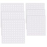 CDRPD 600 PCS Doppelseitige Klebepunkte,Glue Dots,Klebepunkte Doppelseitig,Doppelseitiges Klebepunkte Rund Transparente,Beidseitige Klebepads,für Ballon Festival-Dekoration DIY Basteln(6mm+10mm)