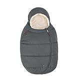 Maxi-Cosi Fußsack für Babyschalen, Fußsack für Babys, für noch mehr Komfort, einfach und sicher, weiche robuste Stoffe, waschmaschinenfest, für alle Maxi-Cosi Babyschalen geeignet, Twillic Graphite