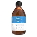 Vitaler's Junior Norwegisches Lebertranöl Omega-3 1200 mg – 250 ml, flüssiges Nahrungsergänzungsmittel für Kinder, mit Vitamin A, D und E, aus nachhaltiger Wildfang