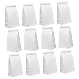 ABOOFAN 25 Stück Einweg Brechbeutel für Reisen Kotztüten für Auto Schwangerschaft und Übelkeit aus Umweltfreundlichem Papier Weiß