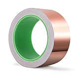 Namzinc Kupferband gegen Schnecken 50mm x 20m Selbstklebend Doppelseitig Leitfähig für Hochbeet Blumentopf Schneckenschutz Schneckenabwehr