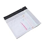 OUNONA 5 Stück Wäschebeutel aus Polyester Teiliges Netz Wäschesack mit Reißverschluss für Empfindliche Kleidung für Waschmaschine und Wäschepflege