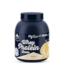 Multipower Whey Protein Shake – wasserlösliches Proteinpulver mit Vanille Geschmack aus Wheykonzentrat und -Isolat – 21 g Protein und Vitamin B6 – 2 kg