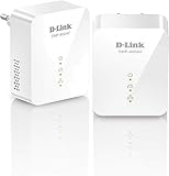 D-Link DHP-601AV (2x DHP-600AV) Powerline Gigabit Starter Kit (Netzwerkverbindung für kabelgebundene Geräte, bis zu 1000 Mbit/s, AV2-Technik, Plug-and-Play)