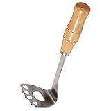 Garneck Kartoffelstampfer Edelstahl Niedliche Katzenpfoten Metall Kartoffelpresse Lebensmittelstampfer Utensil Gemüse Obst Handstampfer Holzgriff Zum Kochen Von Avocadobohnen