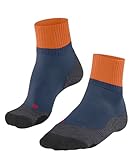 FALKE Herren Wandersocken TK2 Explore Short M Sso Wolle Funktionsmaterial antiblasen dick 1 Paar, Blau Enzian 6570, 39-41