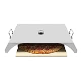 Pizzaofen-Kit Offener Pizzaofen mit Griff 12 Zoll Outdoor-Pizzaofen zum Grillen Funktioniert mit den meisten Grills