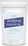 Saliamo | 500g Fleur de Sel - Meersalz - Pyramiden Salz - Fingersalz - 'die Blume des Salzes', in Handarbeit abgeschöpft