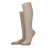 KUNERT Damen Kniestrumpf Warm up Wärmeisolation Beige-mel. 39-42