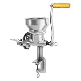 HOARLICN Haferflocken Quetsche, Flockenquetsche Eisen 0.5kg Weit Aufgerissener Mund 14cm Glatter Handgriff Mit Halterunggemahlene Körner, Hülsenfrüchte, Kaffee Silber Mehl Mühle