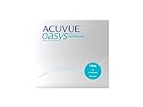 ACUVUE OASYS 1-Day Tageslinsen helfen das Gefühl von müden & trockenen Augen zu reduzieren – Tageskontaktlinsen mit -3,75 dpt und BC 8.5 – UV Schutz & angenehmes Tragegefühl – 90 Linsen