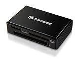 Transcend Multifunktionskartenleser mit SD-, microSD- und CompactFlash-Steckplatz USB 3.1 Gen 1, Schwarz - TS-RDF8K2