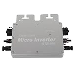 Grid Tie Inverter, Einfache Wartung WiFi-Steuerung Solar Grid Micro Inverter Aluminiumlegierung Automatische Identifizierung für den Industriellen Einsatz (EU-Stecker)