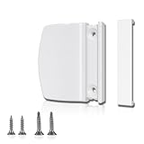DIYGEEK Balkontürgriff Außen Weiß, Terrassentür Griff mit Verdeckten Schrauben, einfache Montage ohne Bohren, für Balkon, Terrassen und Fliegengittertüren