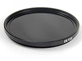 vhbw Universal Infrarot Filter 720nm für kompatibel mit Kamera Objektiven mit 58mm Filtergewinde - Zirkularer IR-Filter, Schwarz