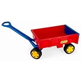 Wader 10950 Gigant Handcart Bollerwagen, Rot-Blau, Standard