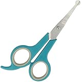 Pets Aid Only Fellschere, abgerundete Spitze, Pfotenschere, Gesamtlänge 14,8 cm, Klingenlänge 5,1 cm, Silber, Legierter Stahl