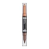 Manhattan Eyemazing Double Effect Eyeshadow & Liner – Brauner 2-in-1 Lidschatten & Eyeliner Stift zum Drehen – Farbe 002 Molten Metal – 1 x 1.6g