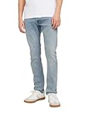 JACK & JONES Glenn Original Slim Fit Herren-Jeans: Hochleistungs-Stretch für den ganzen Tag, Blau - Washed Blue, 33 W/36 L