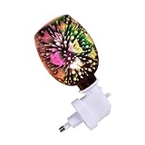 ULTECHNOVO Aromalampe Duftlampe mit Wachsschmelzer Künstlerische Nachtlampe als Home Aroma Diffuser Warmes Licht für Spa Yoga Schlafzimmer und Entspannte Atmosphäre