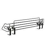 BOMI Herdschutzgitter Mowi ausziehbar von 64-110 cm zum Klemmen | Herdsicherung Ohne Bohren | Herdgitter spülmaschinenfest | Kinder Herdschutz Verstellbar | Kindersicherung Herd, Ceranfeld & Induktion