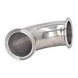 CHICIRIS Hochdruckbeständiger 304 Edelstahl -Sanitär -Ferrus Ellbogen 90 Grad Rohranschluss für Öl und Gas, Klemme Ellbogen für die Petrochemische Industrie (76)