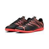 PUMA Herren ATTACANTO IT Fussballschuh, Black-Glowing RED, 42 EU